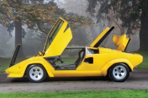 Lamborghini Countach, Classic car, Yellow cars