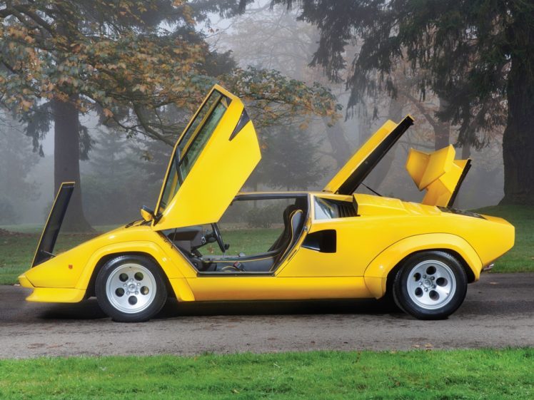 Lamborghini Countach, Classic car, Yellow cars HD Wallpaper Desktop Background