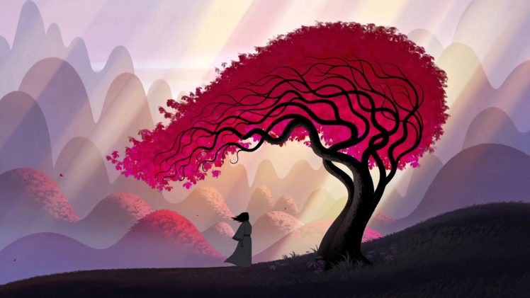 Samurai Jack, Samurai, TV, Artwork, Trees HD Wallpaper Desktop Background