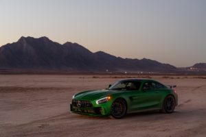 Mercedes AMG GT R, Sports car, Green cars