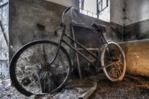 wreck, Vehicle, Old, Spiderwebs, Bicycle