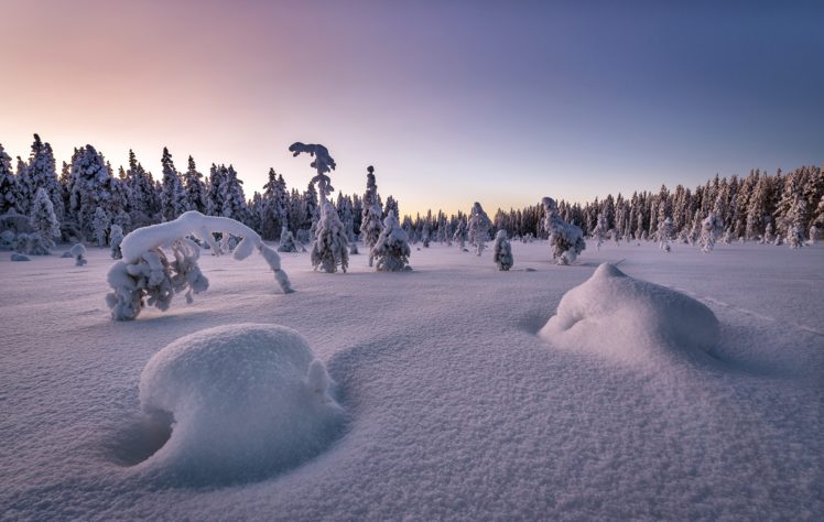 nature, Landscape, Snow, Winter, Trees HD Wallpaper Desktop Background