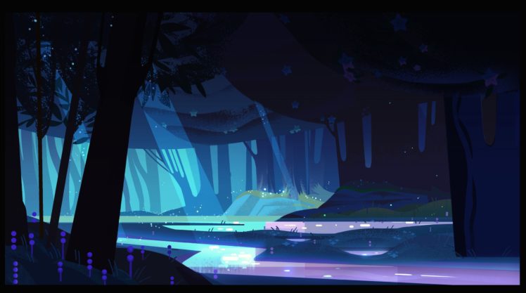 dark, Forest, Water, Artwork HD Wallpaper Desktop Background