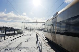train, Snow