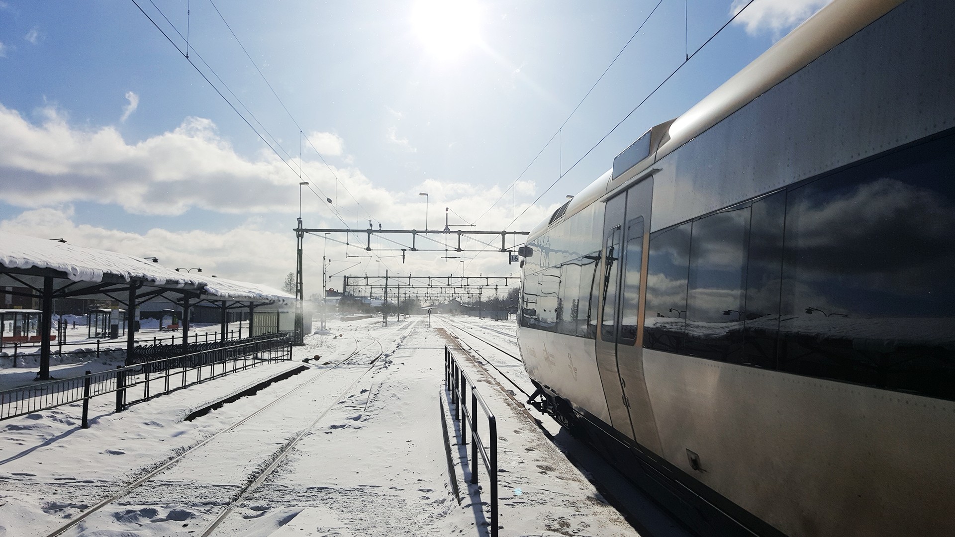train, Snow Wallpaper