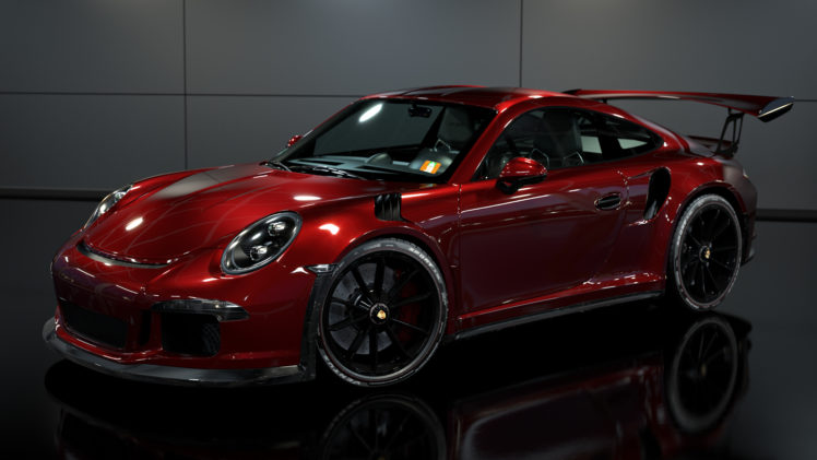 car, Porsche GT3, Reflection HD Wallpaper Desktop Background