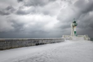 ice, Winter, Lighthouse, Snow