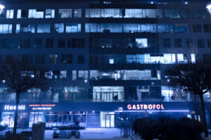 building, Office, Night, Hungary