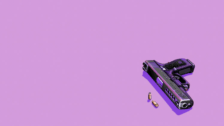 pistol, Pixels, Glock, Death HD Wallpaper Desktop Background