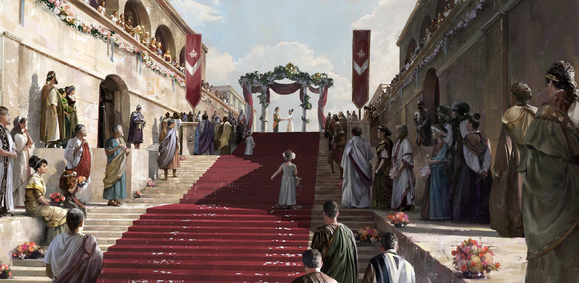 video games, 10 Crowns, Artwork, Digital art, Rome, Stairs Wallpaper