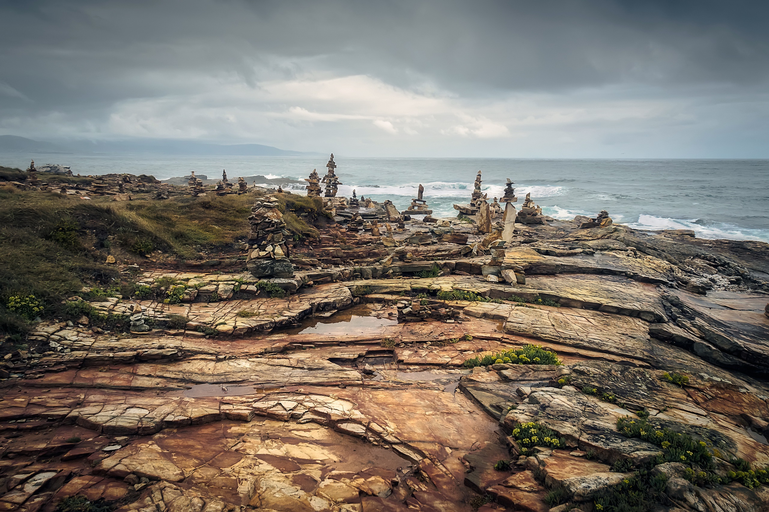 sea, Landscape, Coast, Nature, Stones Wallpaper