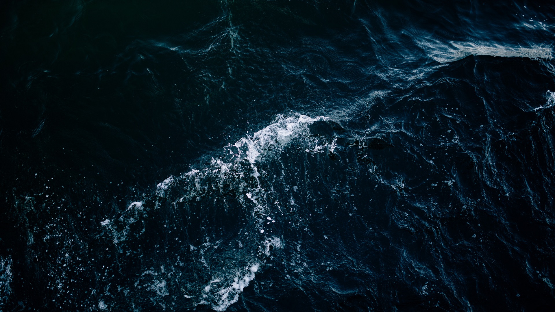 nature, Sea, Waves, Birds eye view Wallpaper