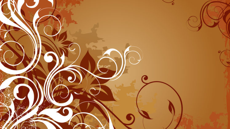 floral, Grunge, Digital art, Vector graphics HD Wallpaper Desktop Background