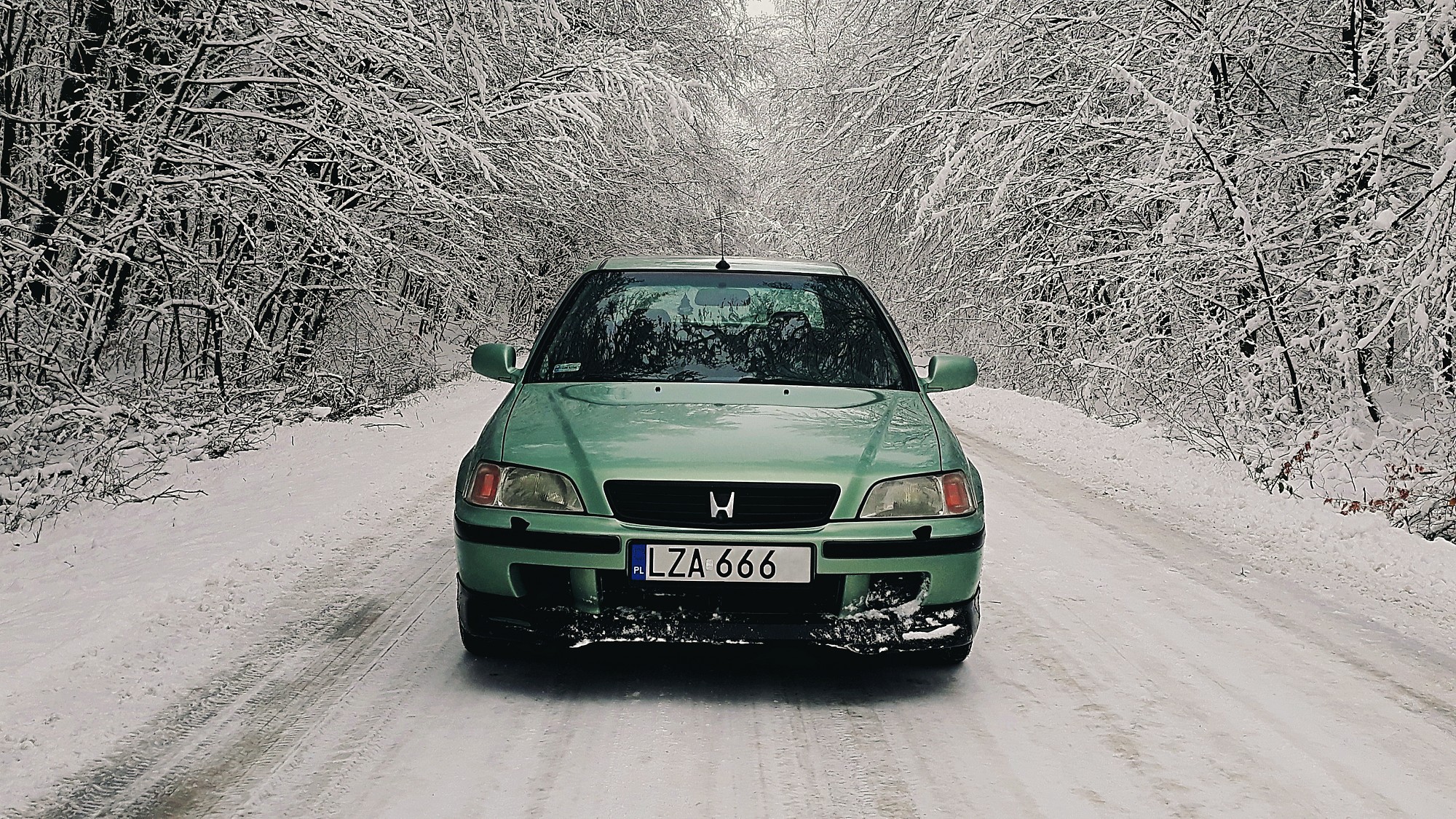 Honda Civic, Winter, Snow Wallpaper