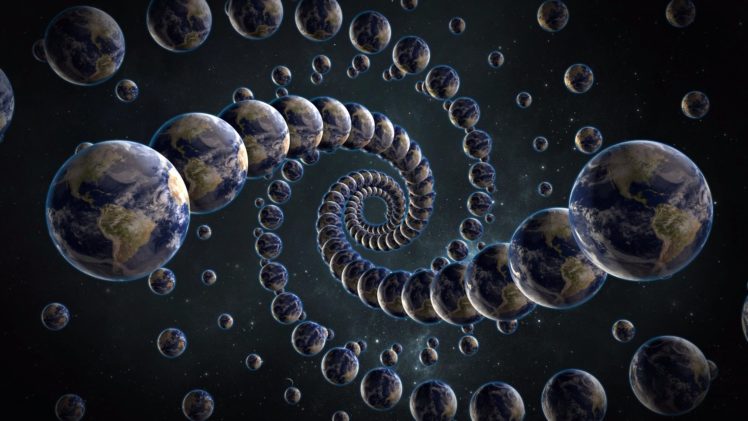 world, Universe, Space, Spiral, Galaxy, Infinte, Fractal, Earth HD Wallpaper Desktop Background