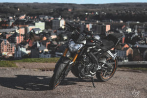 Yamaha, Motorcycle, Depth of field