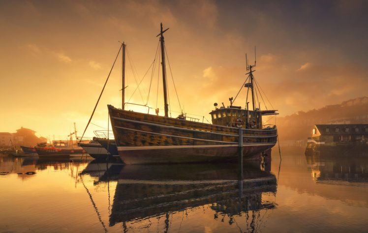 boat, Vehicle, Water, Reflection, Sunlight HD Wallpaper Desktop Background