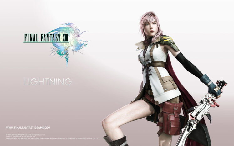 Lighting FFXIII, Final Fantasy XIII, Final Fantasy HD Wallpaper Desktop Background