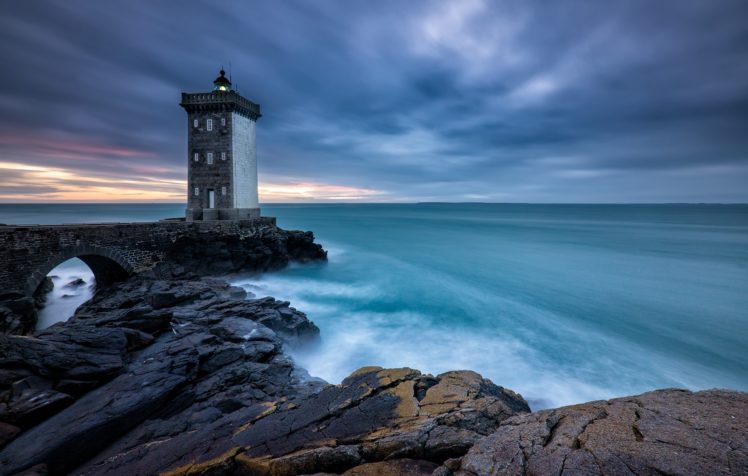 France, Sea, Sky, Lighthouse HD Wallpaper Desktop Background