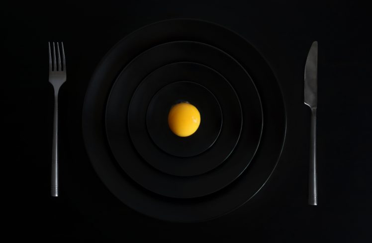 eggs, Food, Dishes, Black background HD Wallpaper Desktop Background