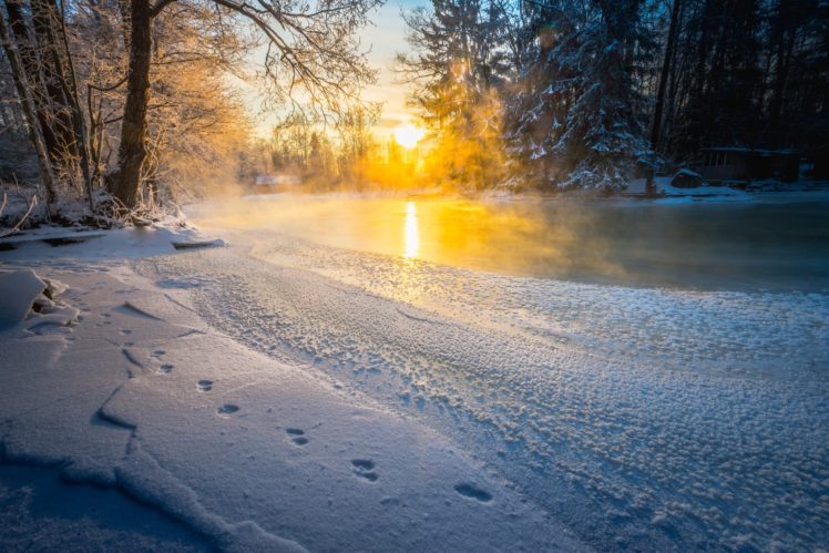 winter, Snow, Nature, Landscape, Sunlight HD Wallpaper Desktop Background