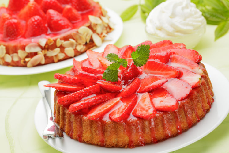 food, Strawberries, Pies, Dessert HD Wallpaper Desktop Background