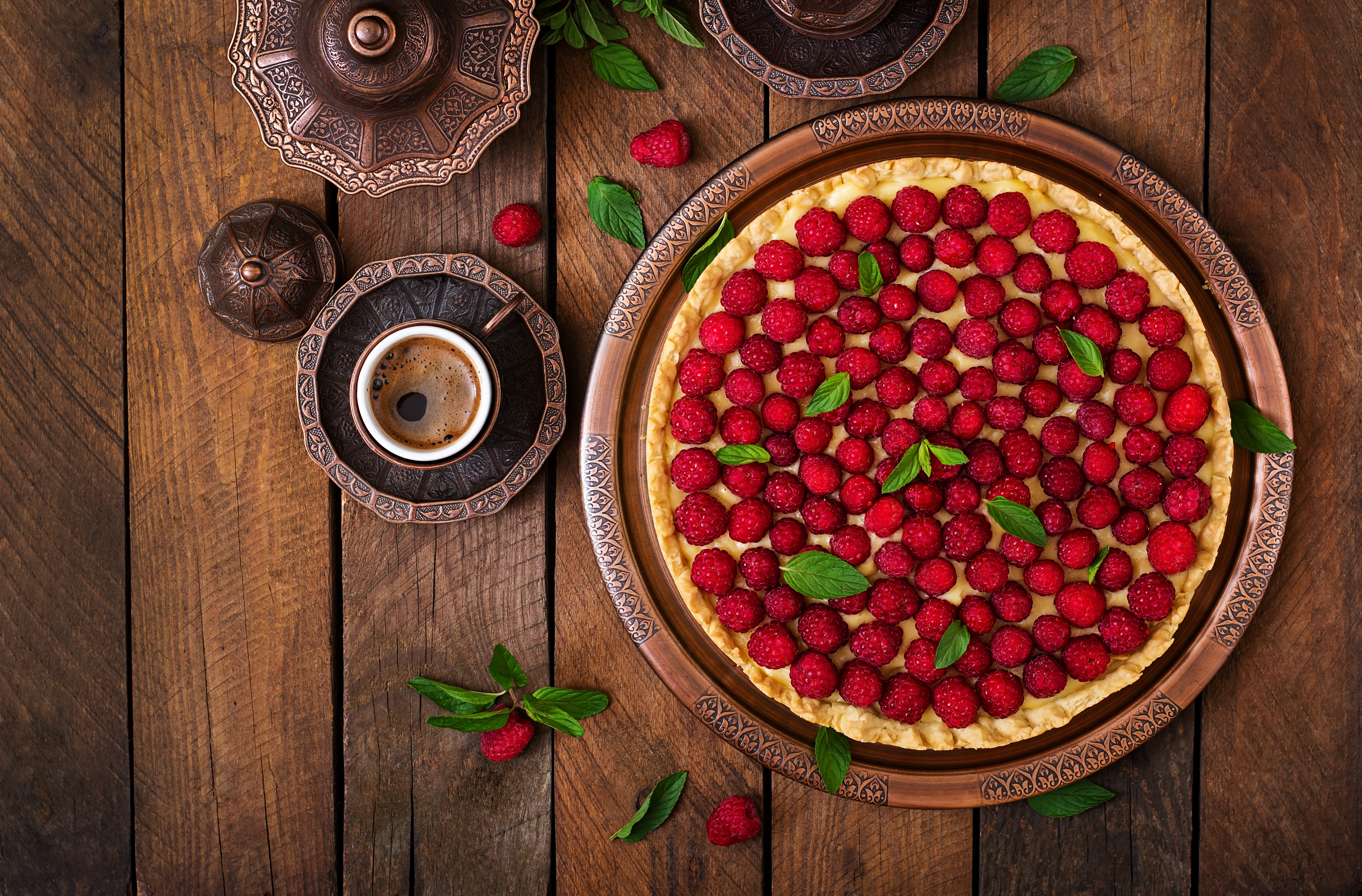 food, Dessert, Pies, Raspberries Wallpaper
