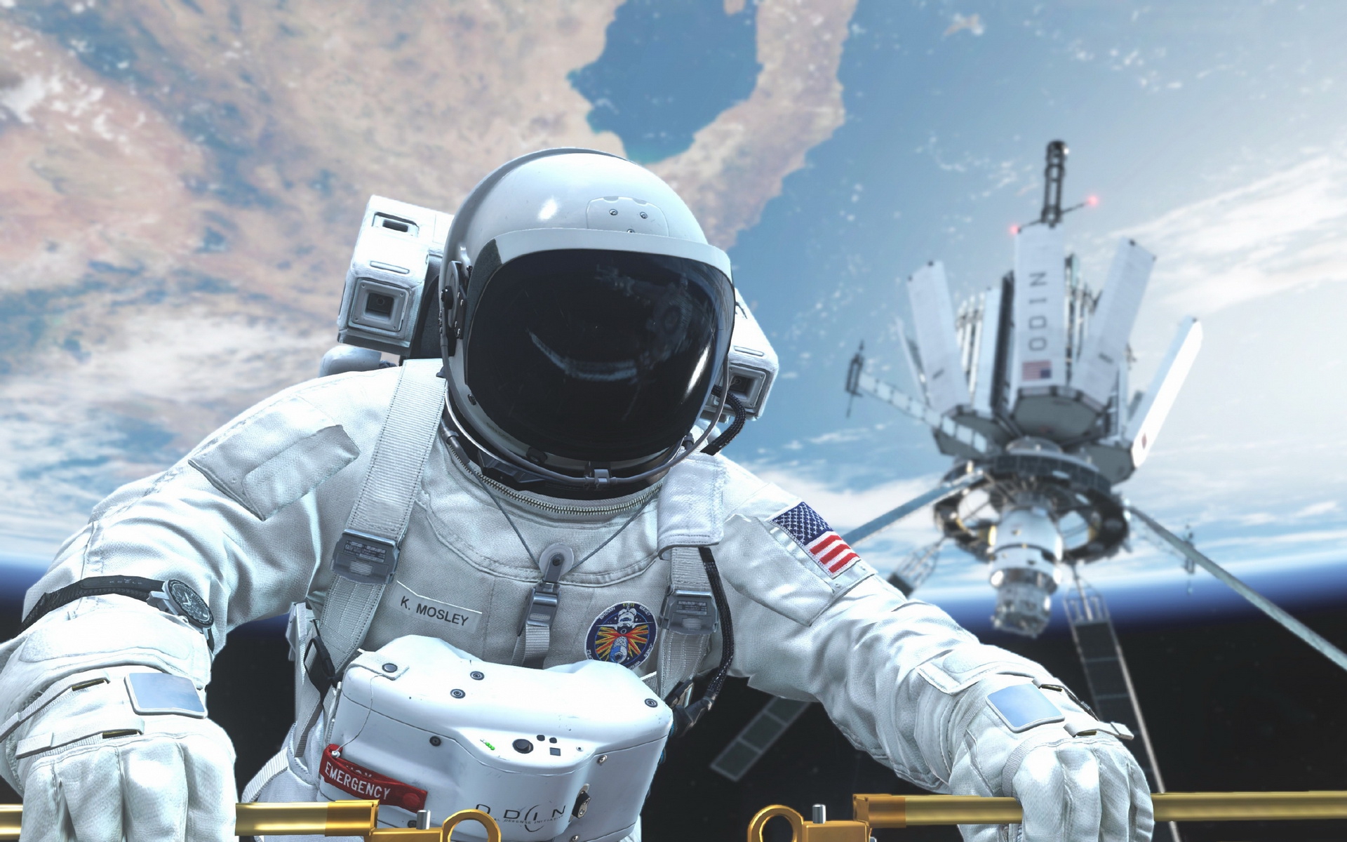 astronaut, Space, Earth, NASA, Call of Duty, Call of Duty: Ghosts, Video games, Activision Wallpaper
