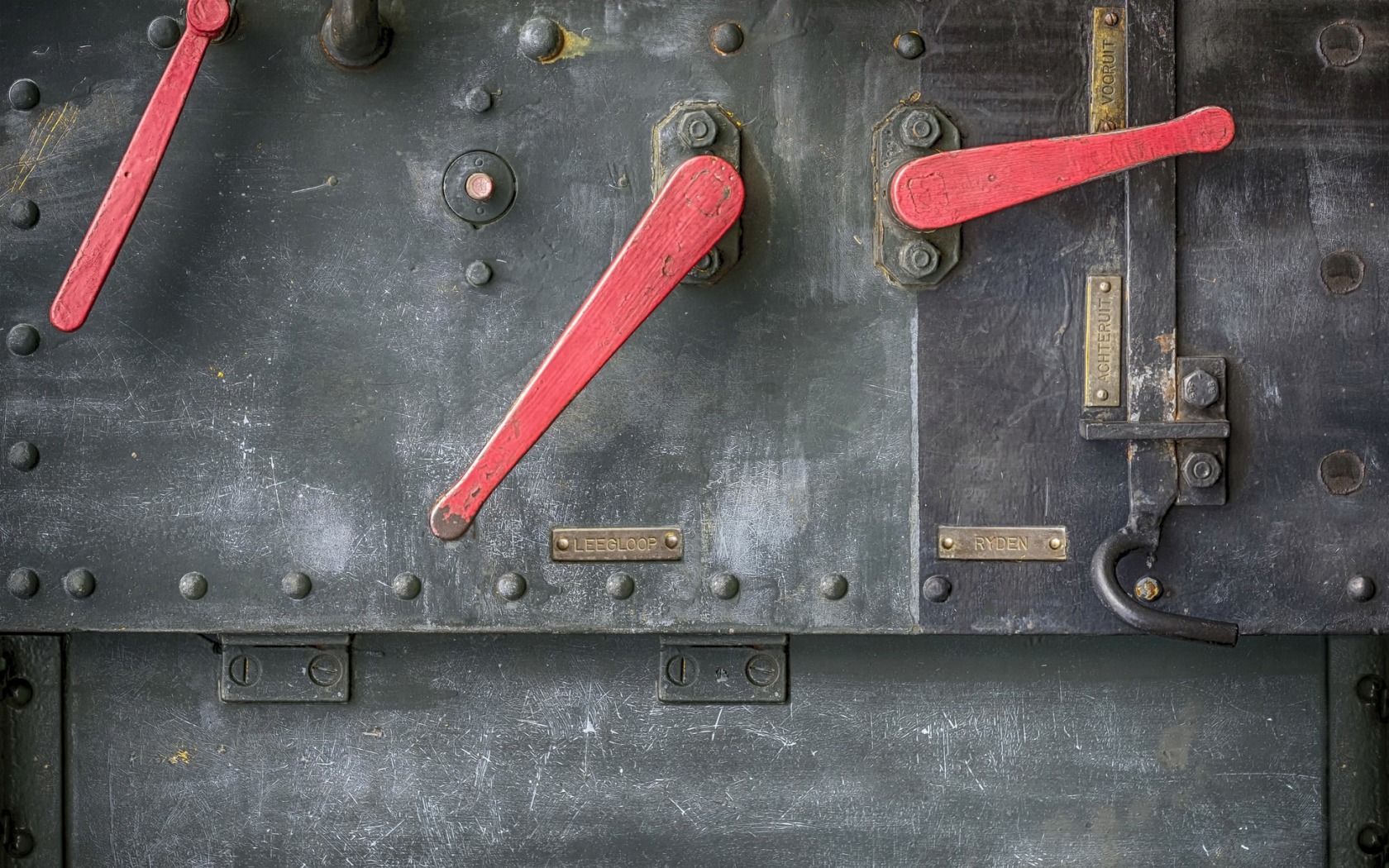 levers, Metal, Technology, Red Wallpaper