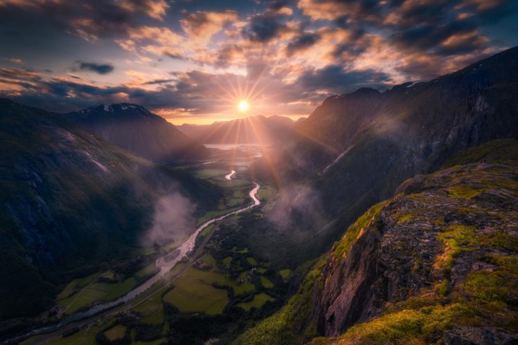 nature, Landscape, Panorama, Mountains, Norway HD Wallpaper Desktop Background