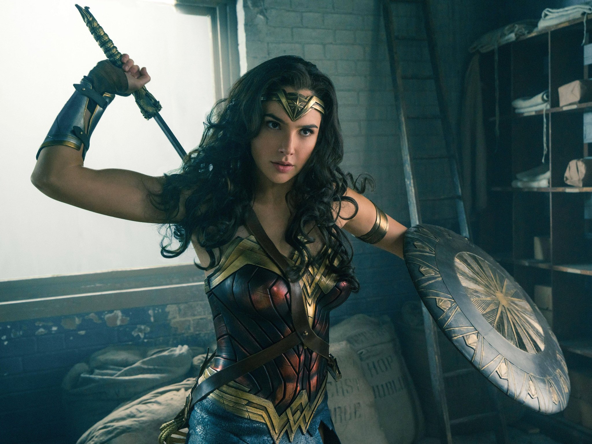 wonder, Woman, Dc, Gal, Gadot, Shield, Sword, Movies, Justuce, League Wallpaper