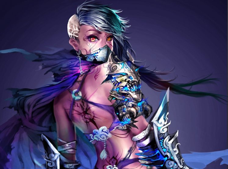 warriors, Armor, Fantasy, Girls, Warrior HD Wallpaper Desktop Background