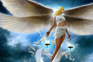 angels, Fantasy, Girls, Girl, Blonde, Angel, Feathers, Feather