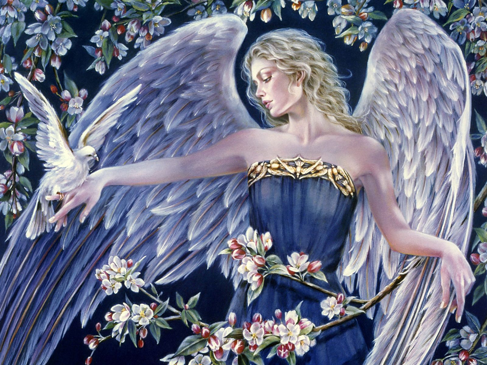 angels, Fantasy, Girls, Angel, Girl, Dove, Bird, Doves, Mood Wallpaper