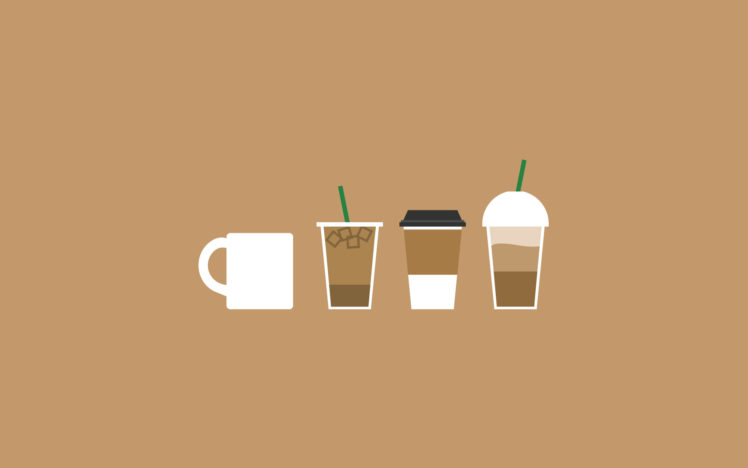 caffeine, Coffee, Cold, Brown, Drinks, Straw HD Wallpaper Desktop Background