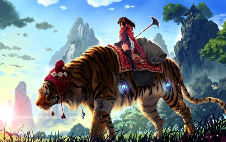 tiger, Ride HD Wallpaper Desktop Background