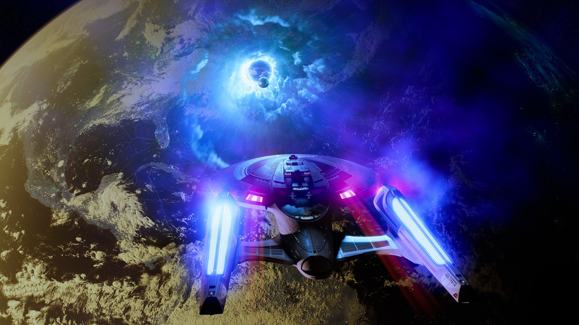 star, Trek, Starship, Enterprise, Spaceship, Warp, Planet, Alien, Civilization Wallpaper
