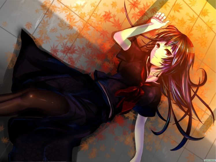 Tasogare Otome x Amnesia, Kanoe Yuuko, Anime girls, School uniform HD Wallpaper Desktop Background