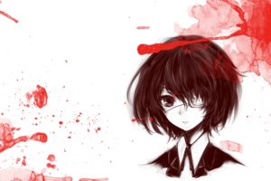 Another, Blood, Eyepatches, Anime girls, Misaki Mei