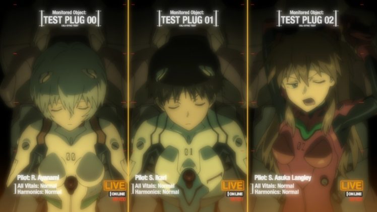 Ayanami Rei, Ikari Shinji, Asuka Langley Soryu HD Wallpaper Desktop Background