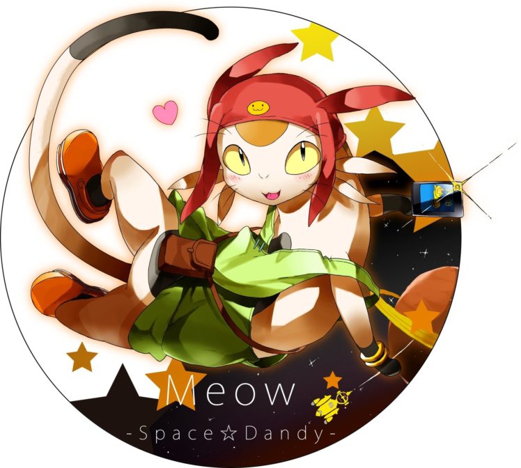 Space Dandy, Meow (Space Dandy), Artwork, Dandy (Space Dandy), Adélie (Space Dandy) HD Wallpaper Desktop Background