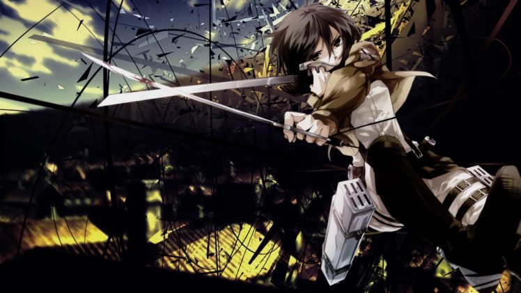Shingeki no Kyojin, Mikasa Ackerman, Anime HD Wallpaper Desktop Background