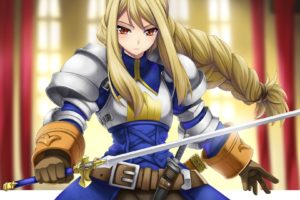 blonde, Final Fantasy Tactics, Agrias Oaks, Anime girls, Knights, Anime