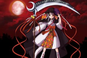 scythe, Weapon, Ookami Kakushi, Kushinada Nemuru, Anime girls, Anime
