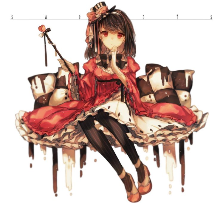 anime girls, Red eyes, Original characters HD Wallpaper Desktop Background