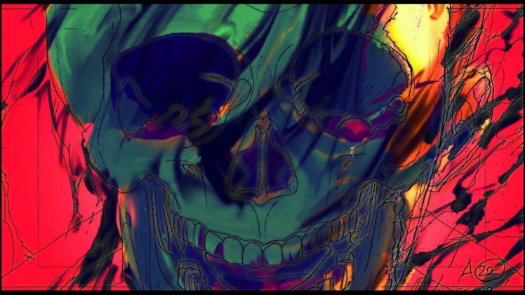 skull, Concept art HD Wallpaper Desktop Background