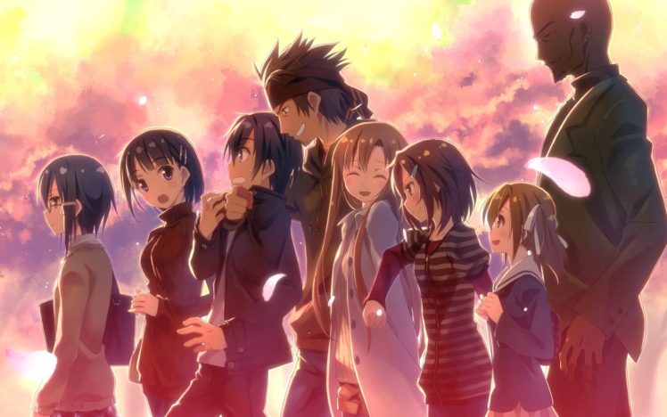 anime, Kirigaya Kazuto, Asada Shino, Kirigaya Suguha, Yuuki Asuna, Shinozaki Rika, Ayano Keiko, Sword Art Online HD Wallpaper Desktop Background