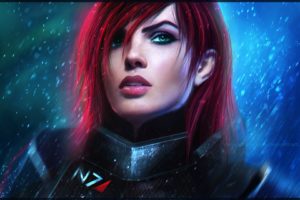 realistic, Mass Effect, MagicnaAnavi, Artwork, Commander Shepard