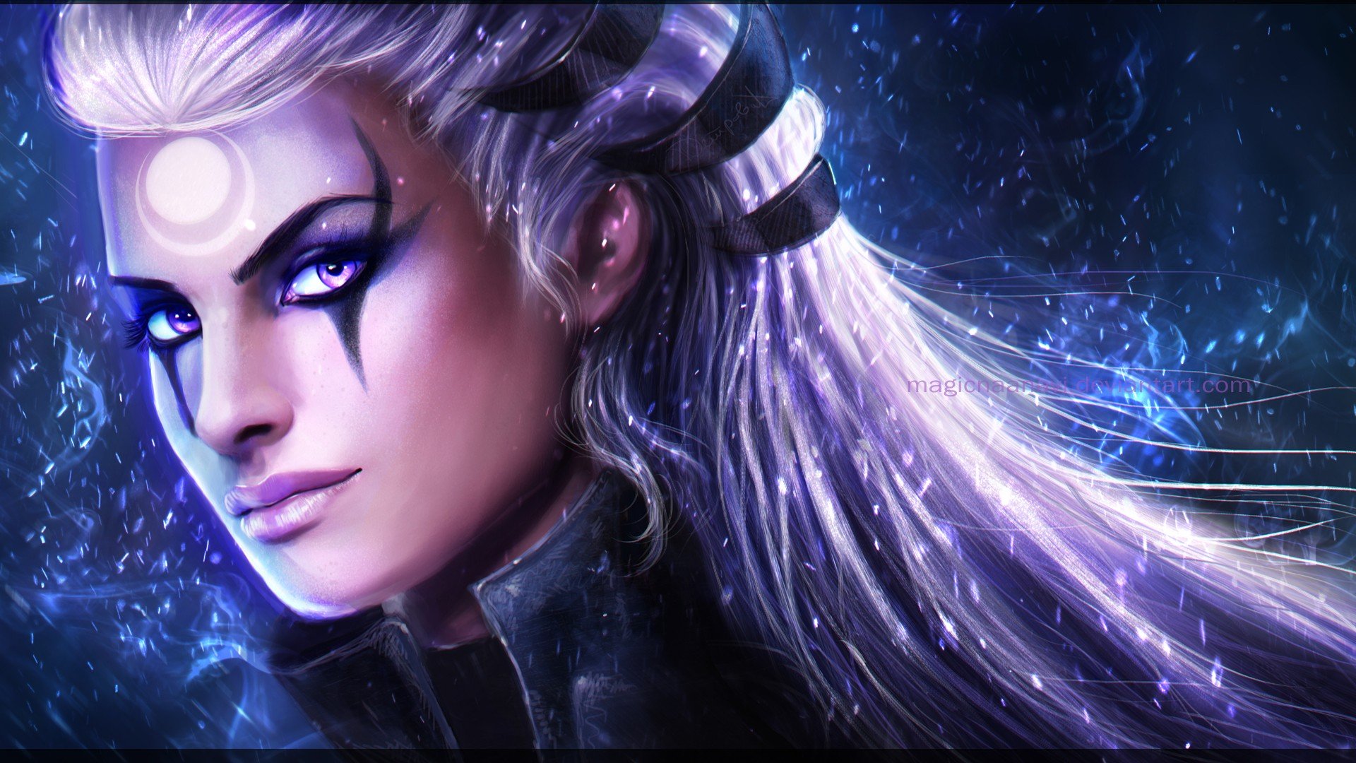 anime girls, Anime, Realistic, League of Legends, Diana, Riot Games, MagicnaAnavi Wallpaper