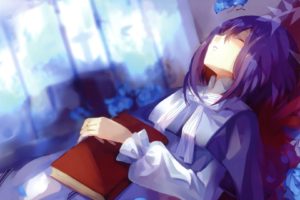 anime, Anime girls, Closed eyes, Dhiea Seville, +Pause+